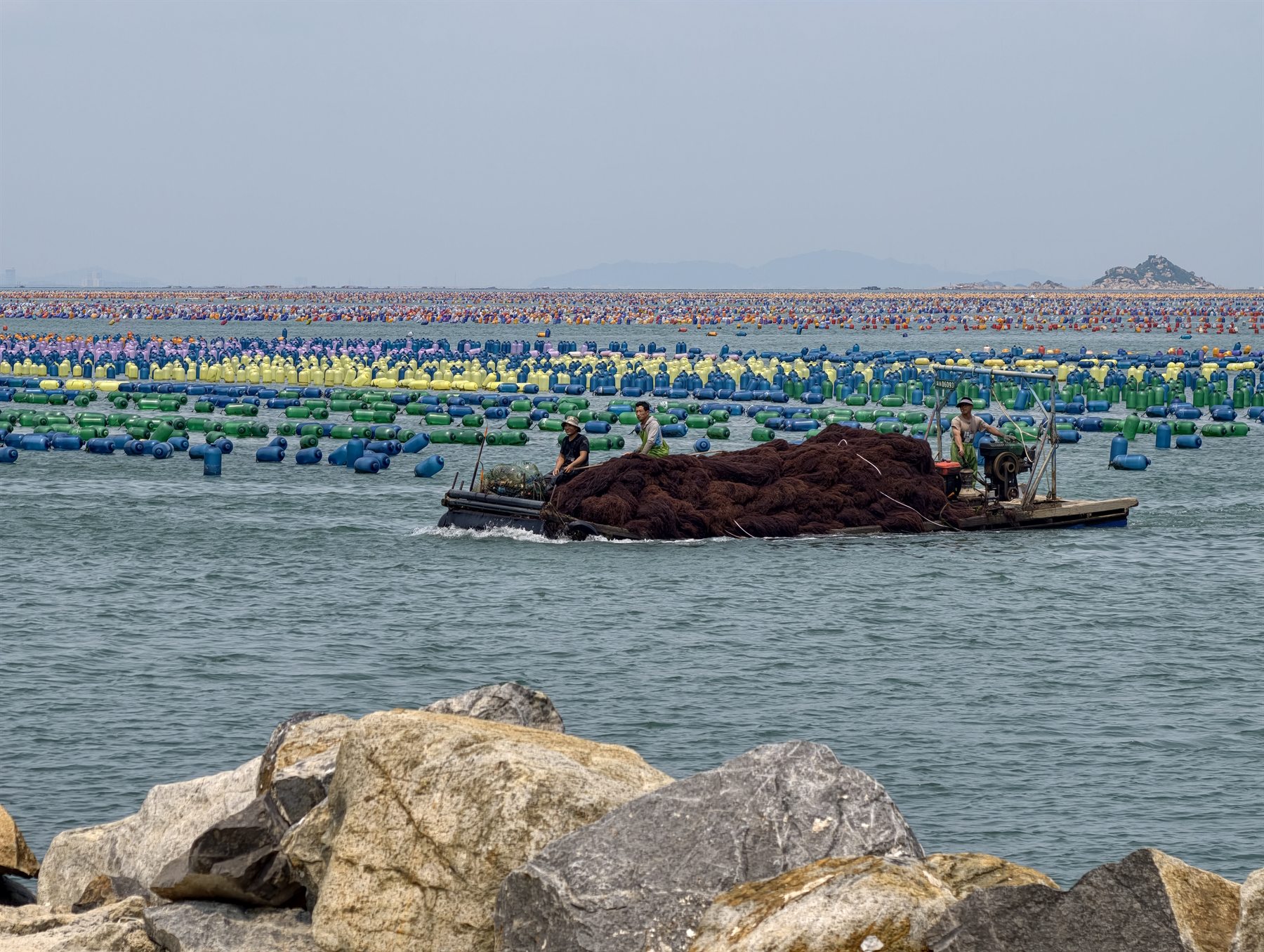 海藻海域与采收场景